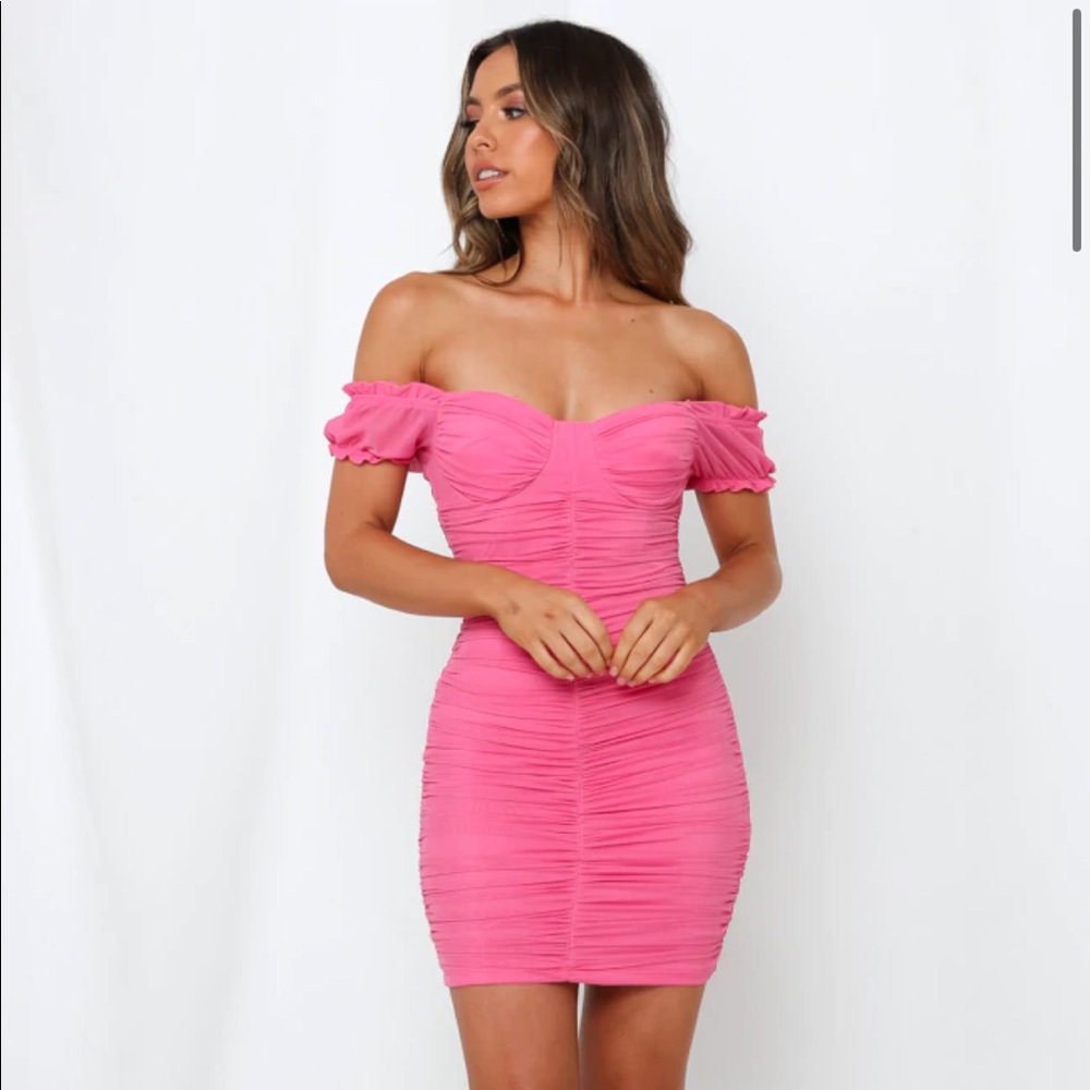 Hello Molly Riches In My Pocket Dress Hot Pink
